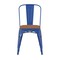 Emma and Oliver Perth Metal Stacking Dining Chairs with Poly Resin Seats for Indoor/Outdoor Use